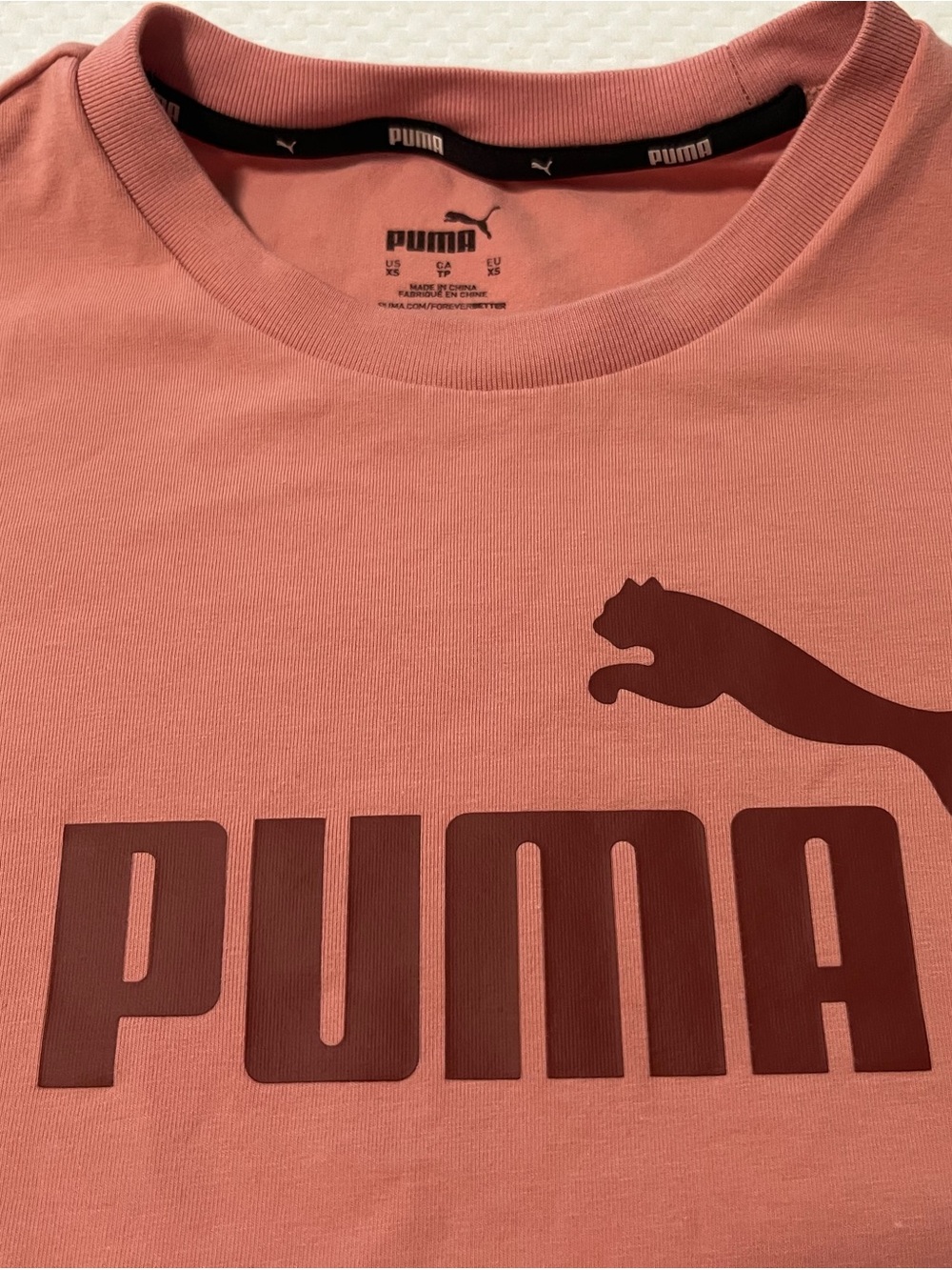 Puma Women's Essential Slim Fit T-Shirt Dress Coral Pink Stretch
